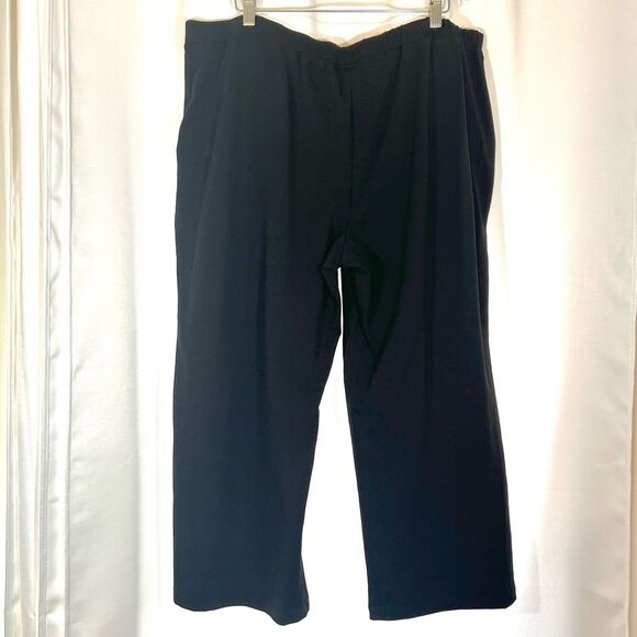 NWT Saint & Sophia City Culotte Black Pull On Pants Classic Career Wear Size 16 - Picture 2 of 11
